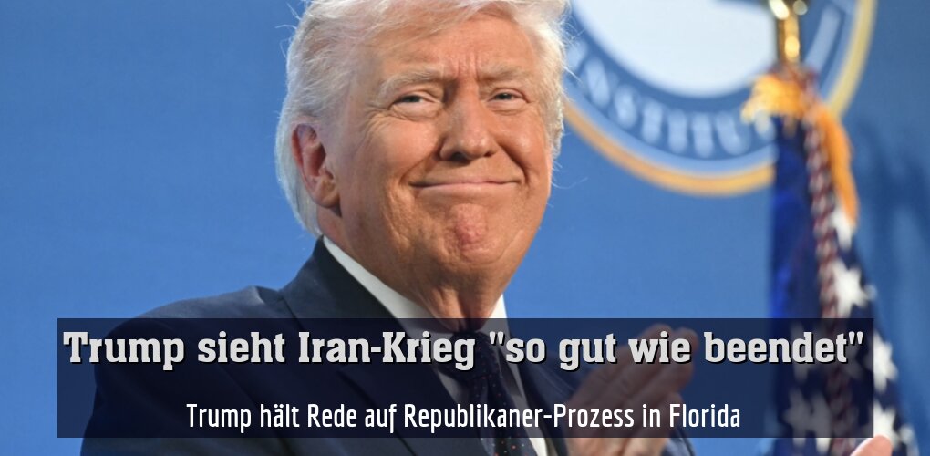 Trump hält Rede auf Republikaner-Prozess in Florida