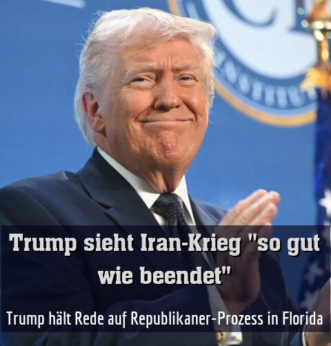 Trump hält Rede auf Republikaner-Prozess in Florida