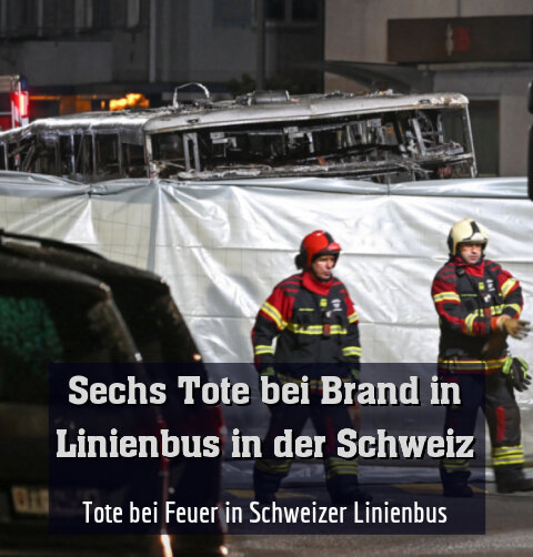 Tote bei Feuer in Schweizer Linienbus