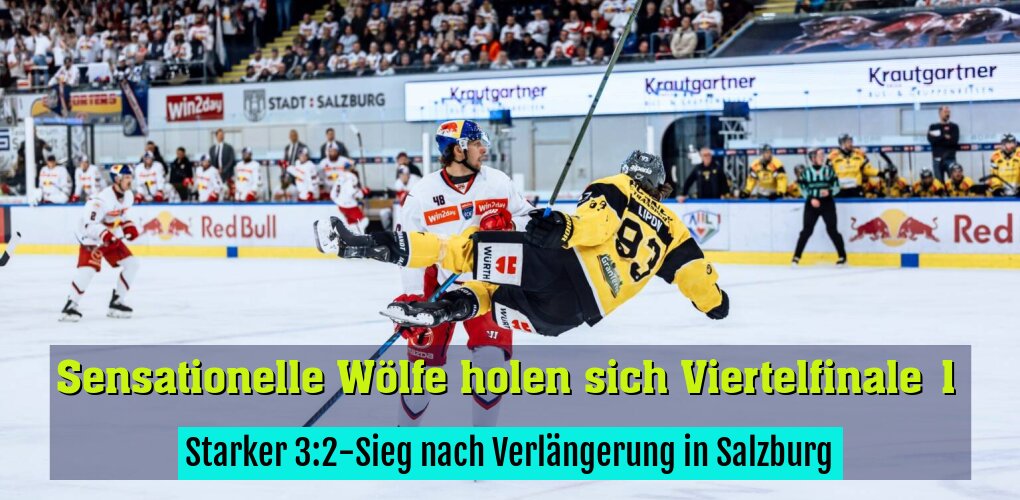 Starker 3:2-Sieg nach Verlängerung in Salzburg