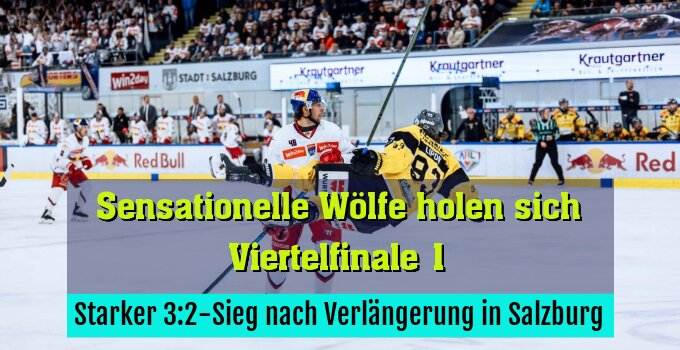Starker 3:2-Sieg nach Verlängerung in Salzburg