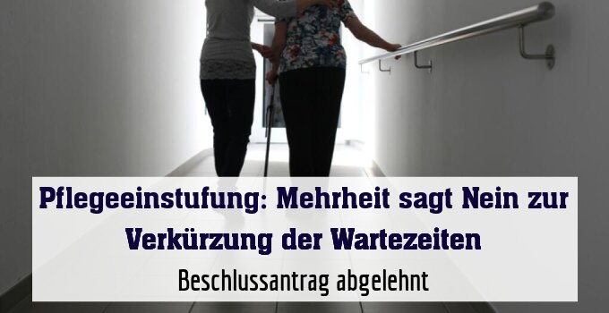 Beschlussantrag abgelehnt