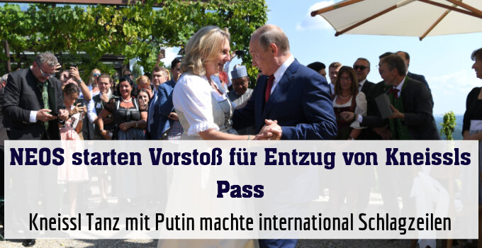 Kneissl Tanz mit Putin machte international Schlagzeilen