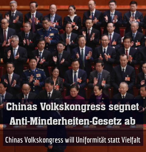 Chinas Volkskongress will Uniformität statt Vielfalt