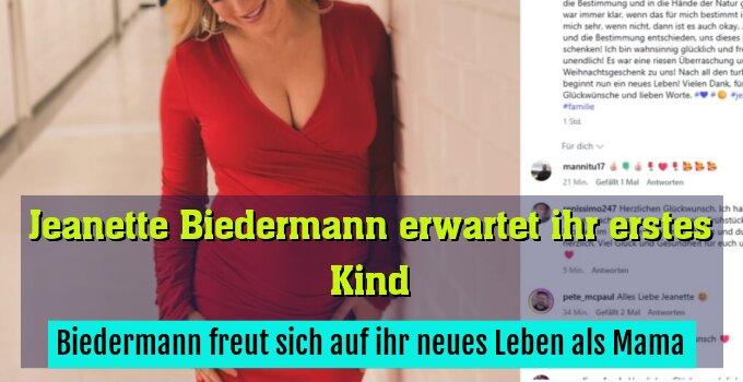 Biedermann postete ein Bild von sich mit Babybauch