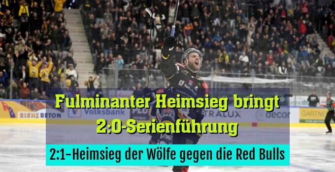 2:1-Heimsieg der Wölfe gegen die Red Bulls