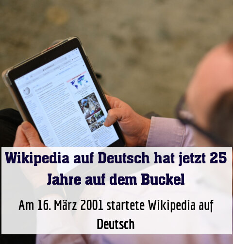 Am 16. März 2001 startete Wikipedia auf Deutsch