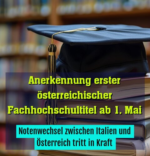 Notenwechsel zwischen Italien und Österreich tritt in Kraft