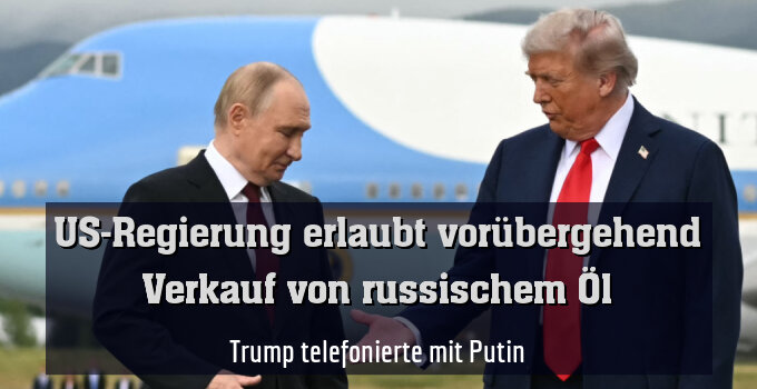 Trump telefonierte mit Putin