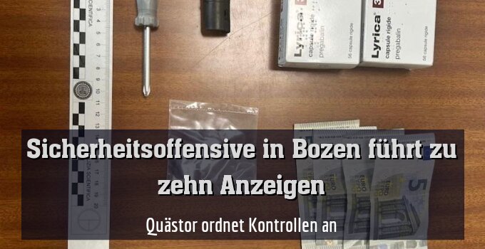 Quästor ordnet Kontrollen an