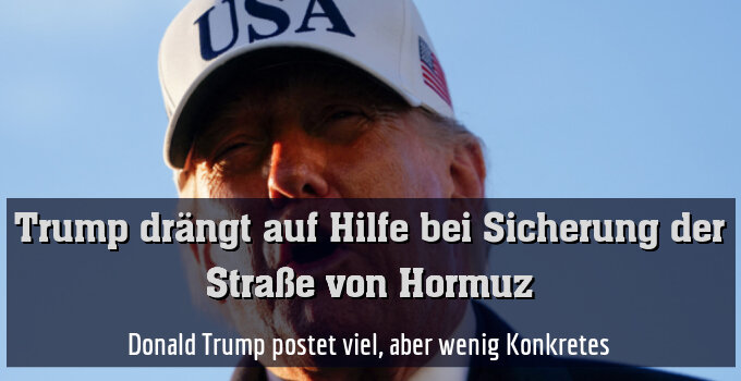 Donald Trump postet viel, aber wenig Konkretes