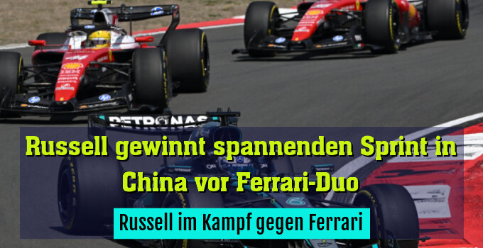 Russell im Kampf gegen Ferrari