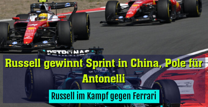 Russell im Kampf gegen Ferrari
