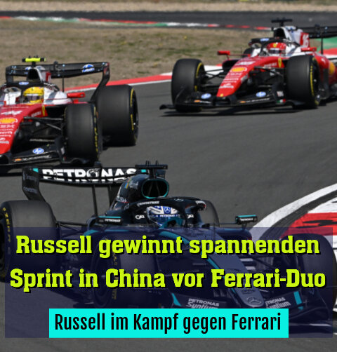 Russell im Kampf gegen Ferrari