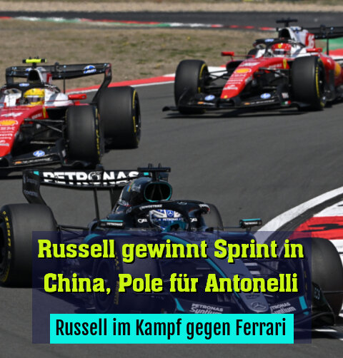 Russell im Kampf gegen Ferrari