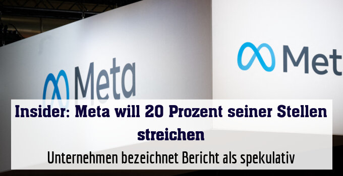 Unternehmen bezeichnet Bericht als spekulativ