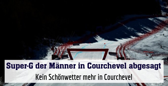 Kein Schönwetter mehr in Courchevel