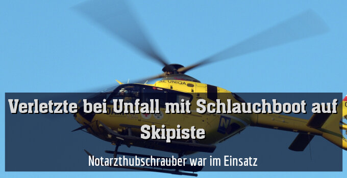 Notarzthubschrauber war im Einsatz