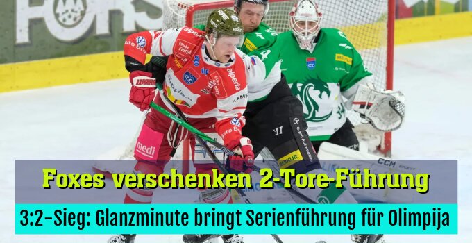 3:2-Sieg: Glanzminute bringt Serienführung für Olimpija