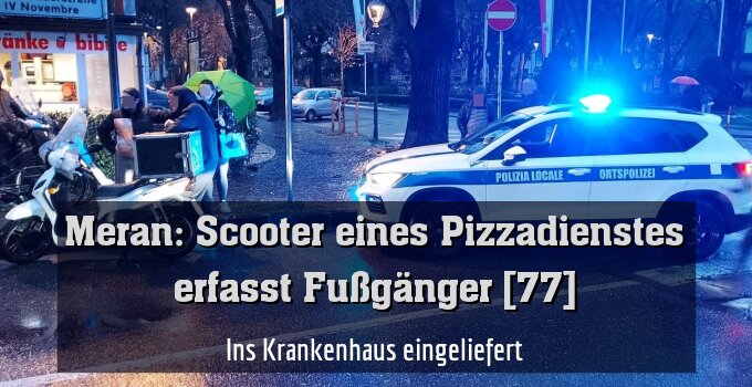 Ins Krankenhaus eingeliefert