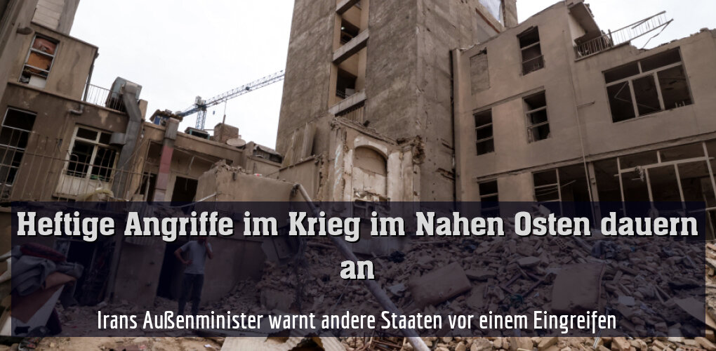 Zerstörungen in Teheran