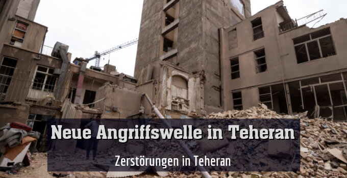 Zerstörungen in Teheran
