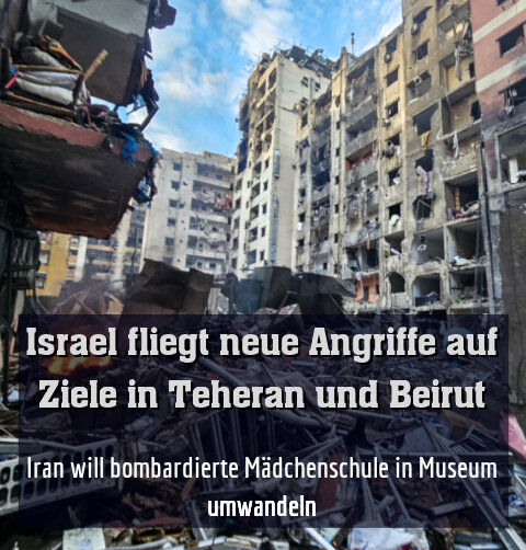 Zerstörung in Beirut am Tag nach einem israelischen Luftangriff