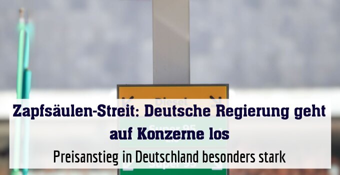 Preisanstieg in Deutschland besonders stark