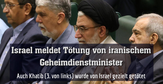 Auch Khatib (3. von links) wurde von Israel gezielt getötet