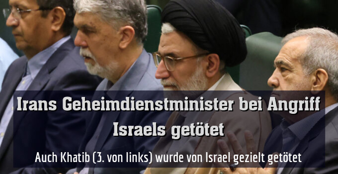 Auch Khatib (3. von links) wurde von Israel gezielt getötet