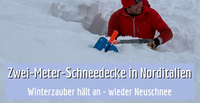 Winterzauber hält an - wieder Neuschnee