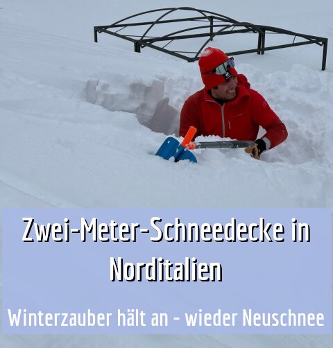 Winterzauber hält an - wieder Neuschnee