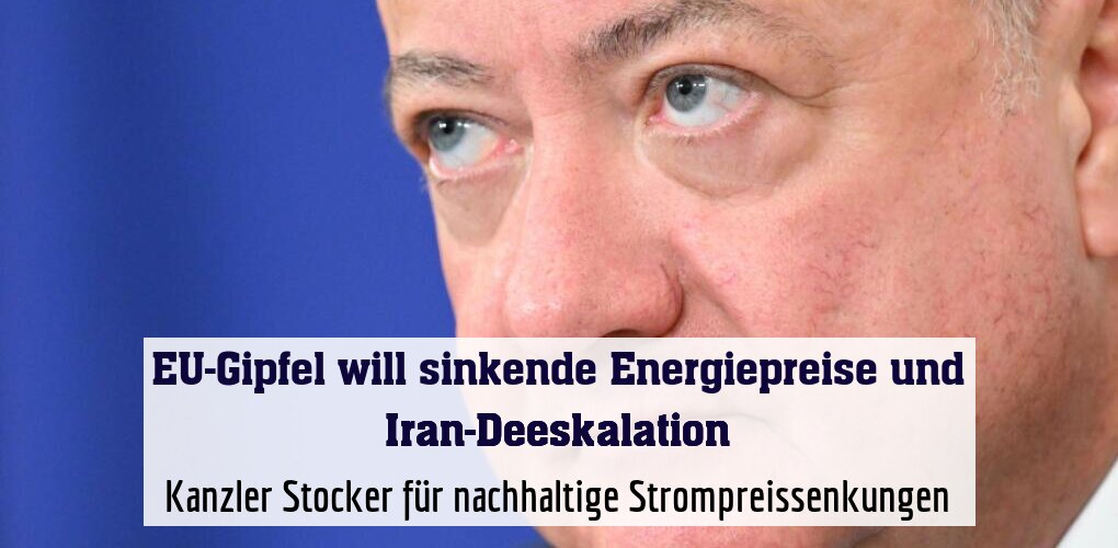 Kanzler Stocker für nachhaltige Strompreissenkungen