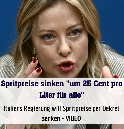 Italiens Regierung will Spritpreise per Dekret senken - VIDEO