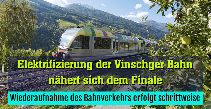 Wiederaufnahme des Bahnverkehrs erfolgt schrittweise