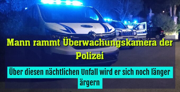 Über diesen nächtlichen Unfall wird er sich noch länger ärgern