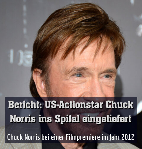 Chuck Norris bei einer Filmpremiere im Jahr 2012