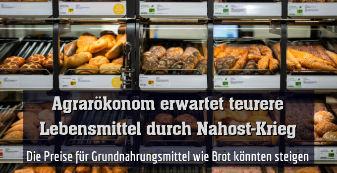 Die Preise für Grundnahrungsmittel wie Brot könnten steigen