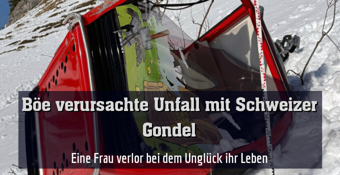 Eine Frau verlor bei dem Unglück ihr Leben