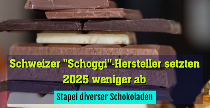 Stapel diverser Schokoladen