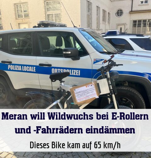 Dieses Bike kam auf 65 km/h