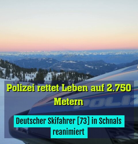 Deutscher Skifahrer [73] in Schnals reanimiert