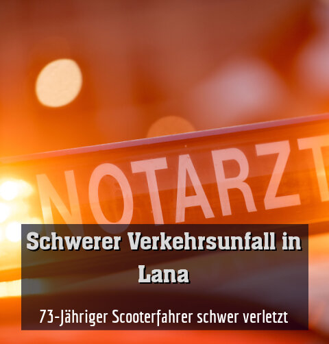73-Jähriger Scooterfahrer schwer verletzt