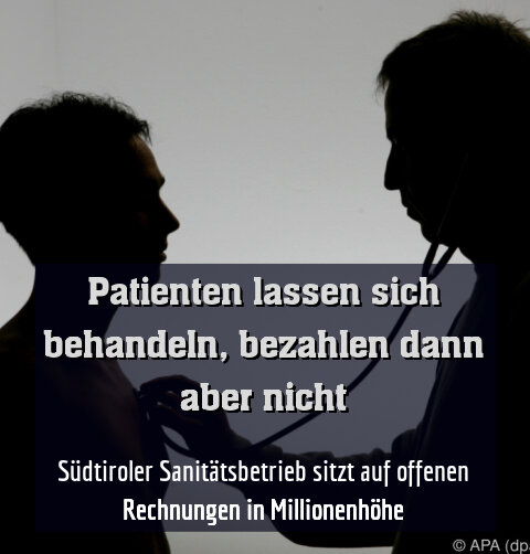 Südtiroler Sanitätsbetrieb sitzt auf offenen Rechnungen in Millionenhöhe