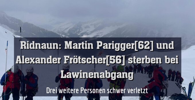 Drei weitere Personen schwer verletzt