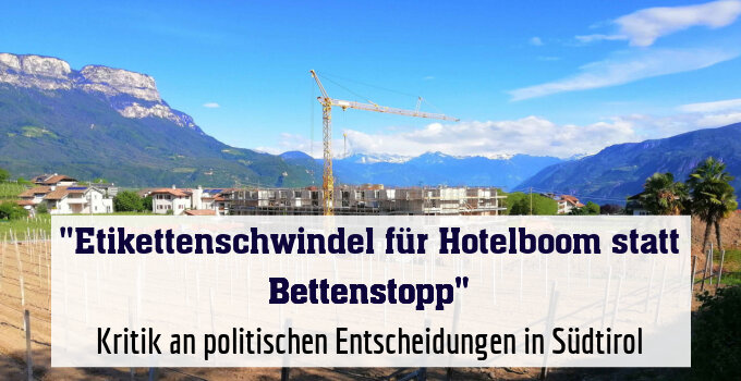Kritik an politischen Entscheidungen in Südtirol