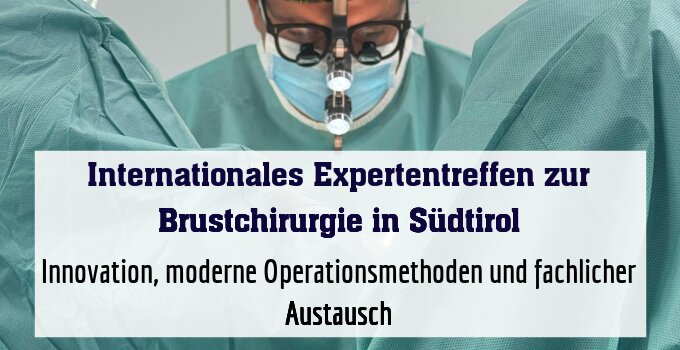Innovation, moderne Operationsmethoden und fachlicher Austausch