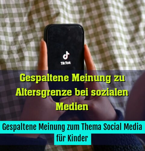 Gespaltene Meinung zum Thema Social Media für Kinder