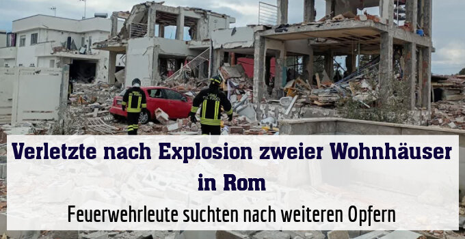 Feuerwehrleute suchten nach weiteren Opfern