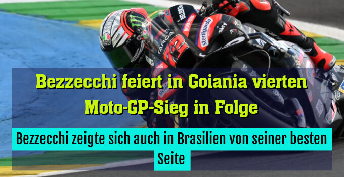 Bezzecchi zeigte sich auch in Brasilien von seiner besten Seite